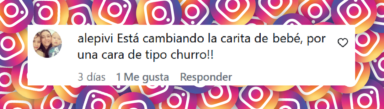 Comentario de una usuaria sobre Donatello, hijo de Noelia Marzol y Ramiro Arias | Fuente: Instagram/noeliamarzol