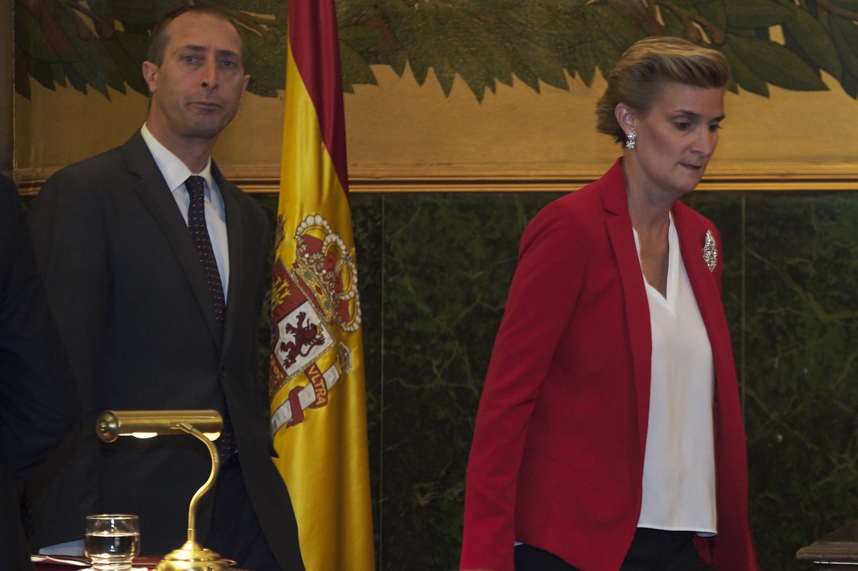 Alfonso Zurita y Maria Zurita asisten a la entrega a la Princesa Margarita de la Medalla de Oro de la Real Academia Nacional de Medicina el 8 de mayo de 2017 en Madrid, España. | Foto: Getty Images