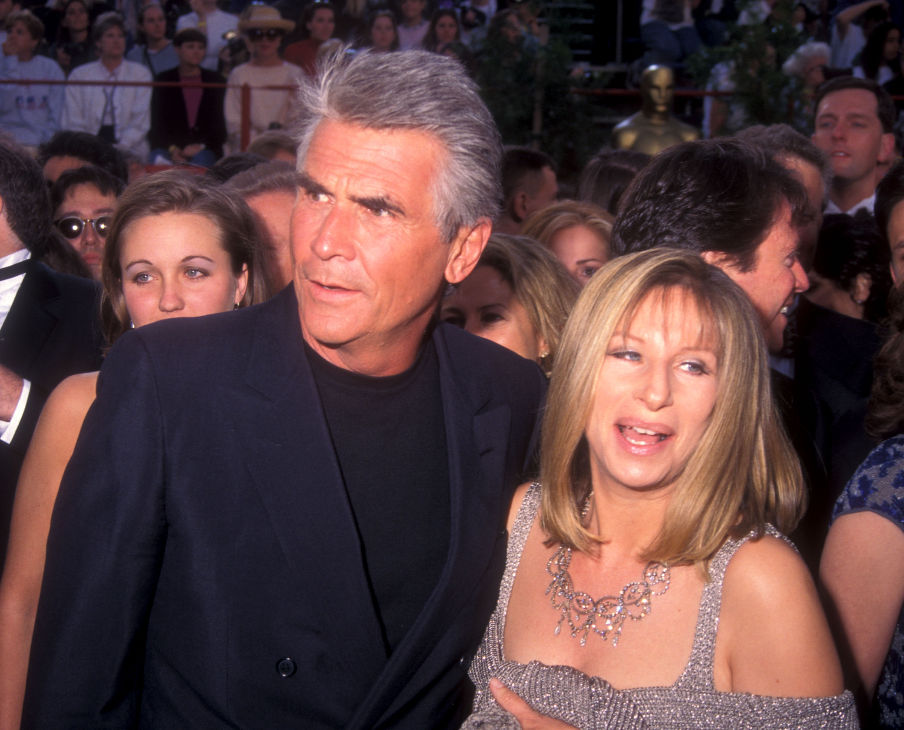 James Brolin y Barbra Streisand durante la 69 edición de los Premios de la Academia el 24 de marzo de 1997 | Fuente: Getty Images