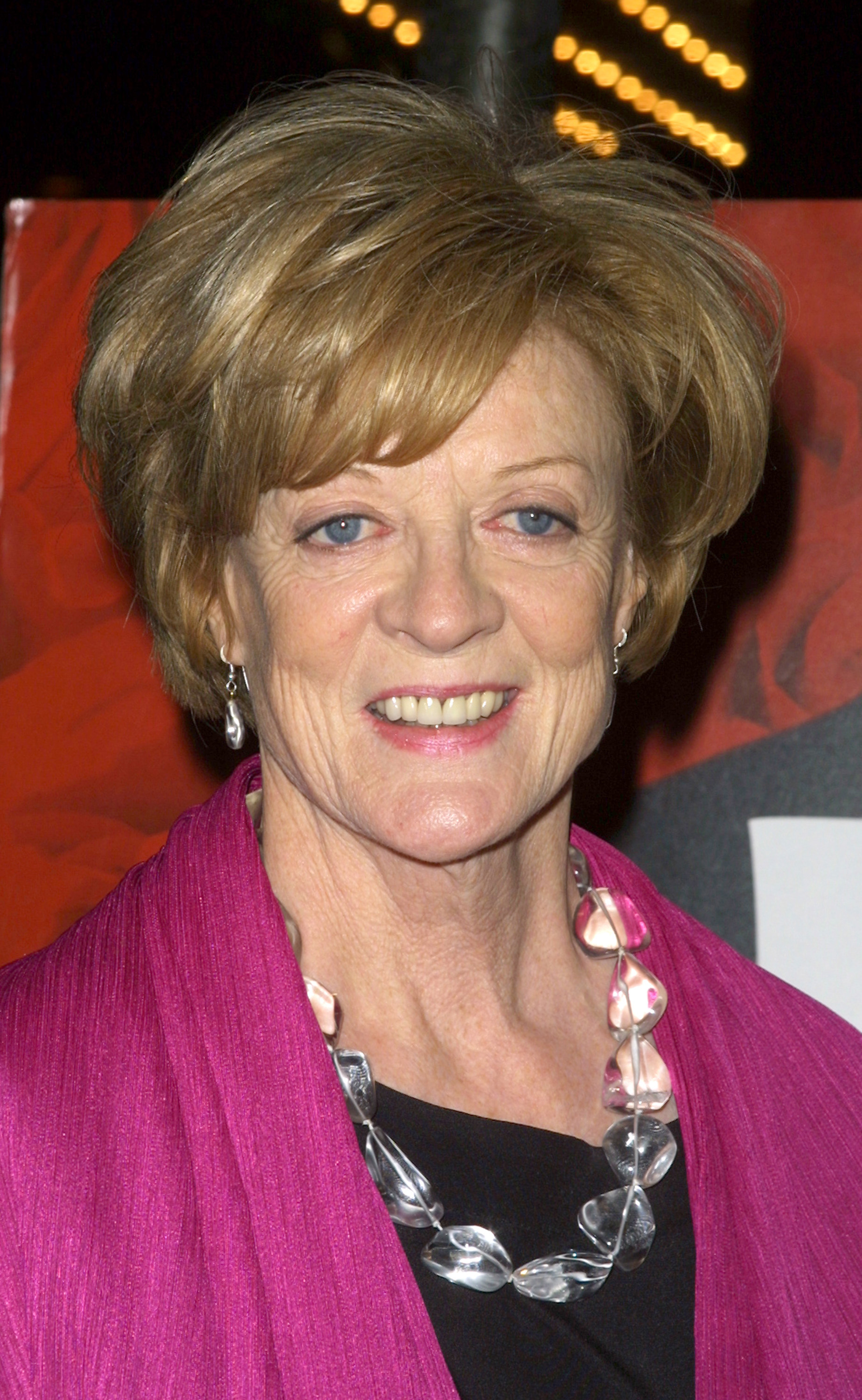 Maggie Smith durante el estreno en Nueva York de "Gosford Park", 2001 | Fuente: Getty Images