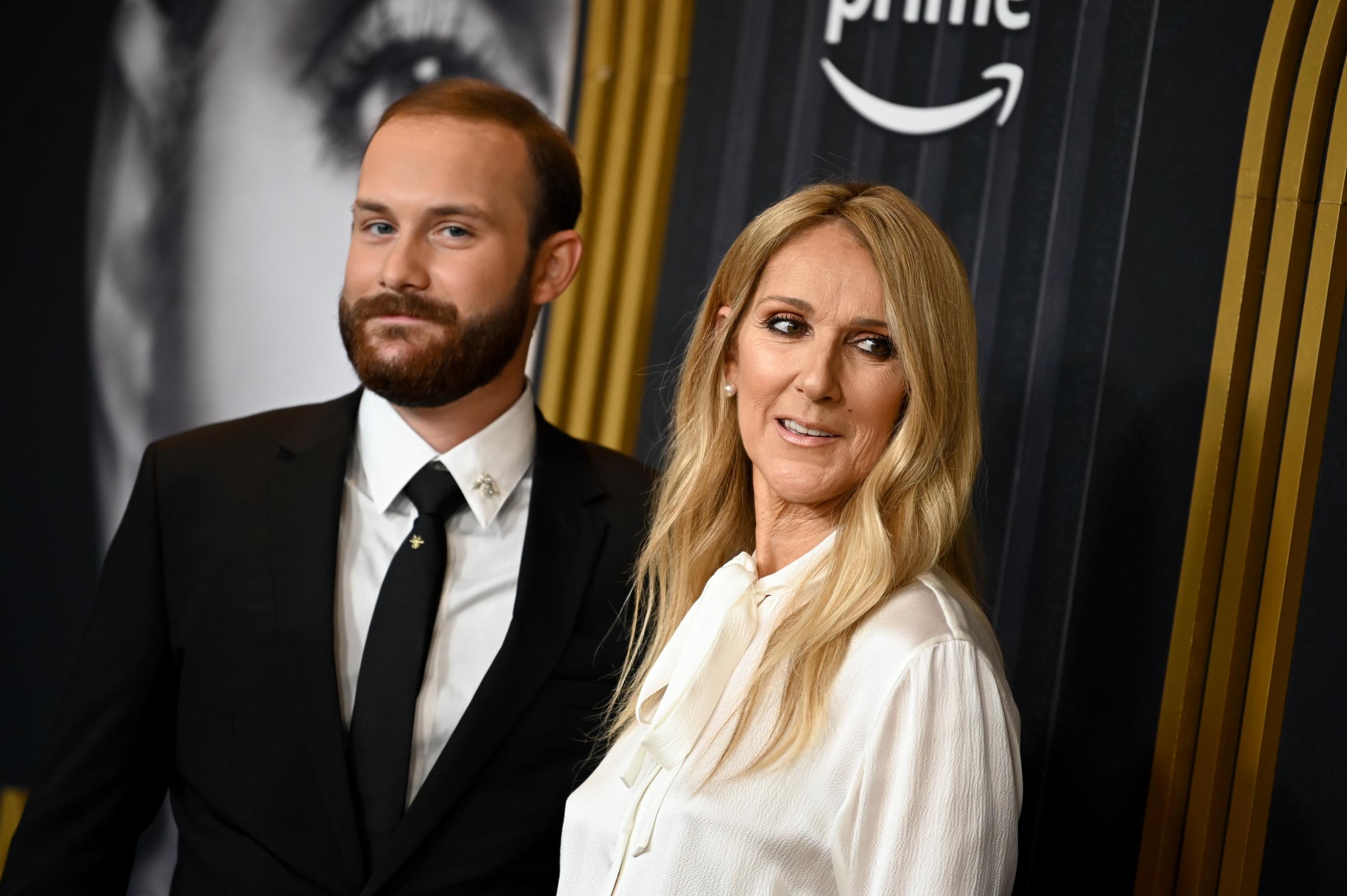 René-Charles Angélil y Céline Dion en la proyección del evento especial de NY "I Am: Celine Dion" el 17 de junio de 2024 en Nueva York. | Fuente: Getty Images