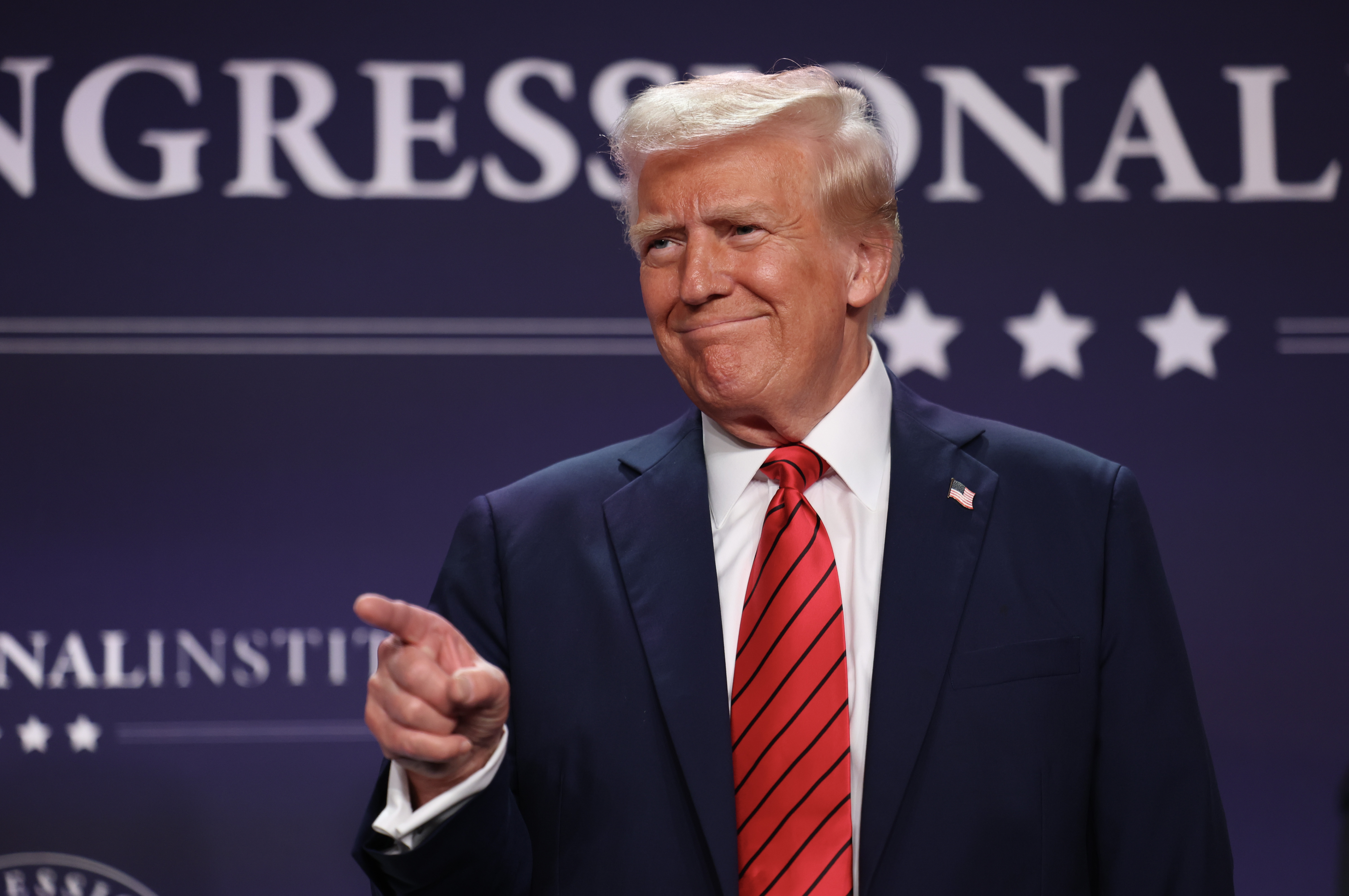 Donald Trump durante la Conferencia de Temas Republicanos 2025 en Doral, Florida, el 27 de enero de 2025 | Fuente: Getty Images