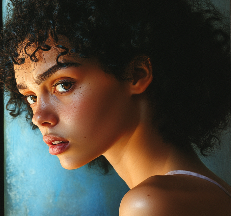 Una mujer tensa | Fuente: Midjourney