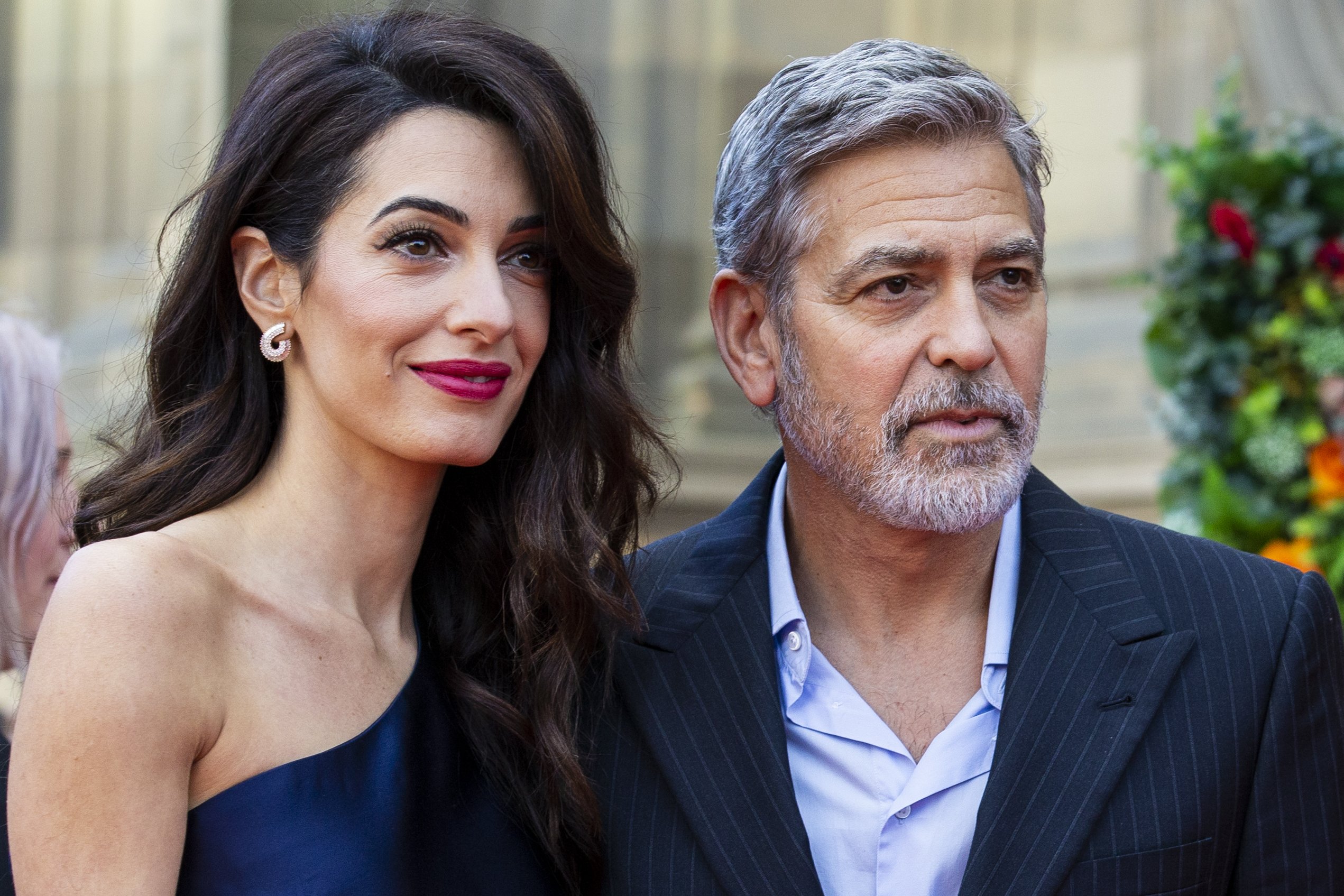 George y Amal Clooney en el salón McEwan el 15 de marzo de 2019, en Edimburgo, Escocia. | Foto: Getty Images