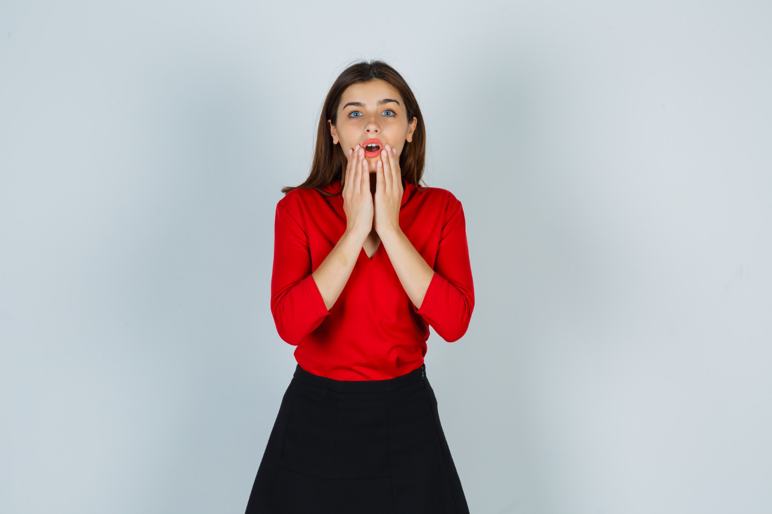 Una mujer conmocionada | Fuente: Freepik