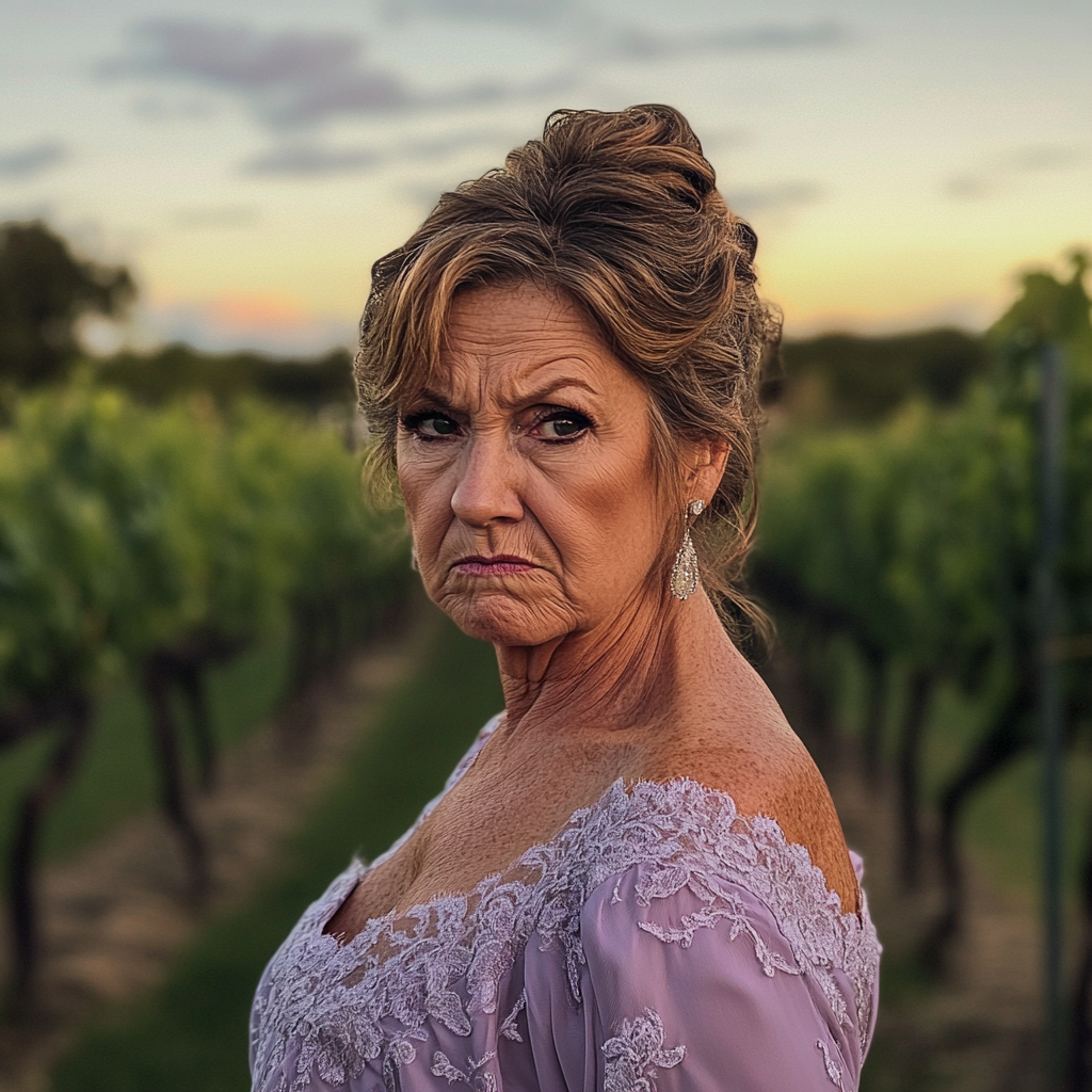 Una mujer mayor disgustada | Fuente: Midjourney