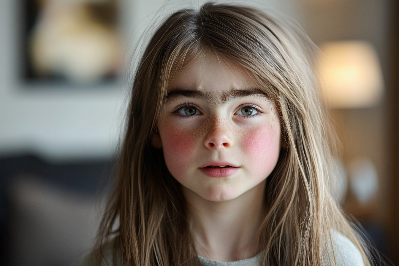 Una niña en su casa | Fuente: Midjourney