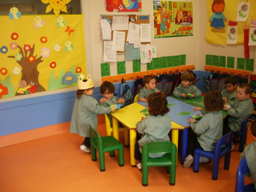 Grupo de niños en una guardería. | Imagen: Flickr