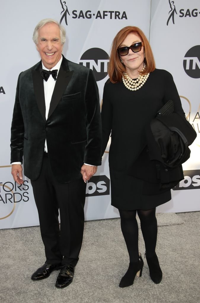 Henry Winkler y su esposa Stacey Weitzman en los premios Screen Actors Guild Awards en 2019 | Fuente: Getty Images