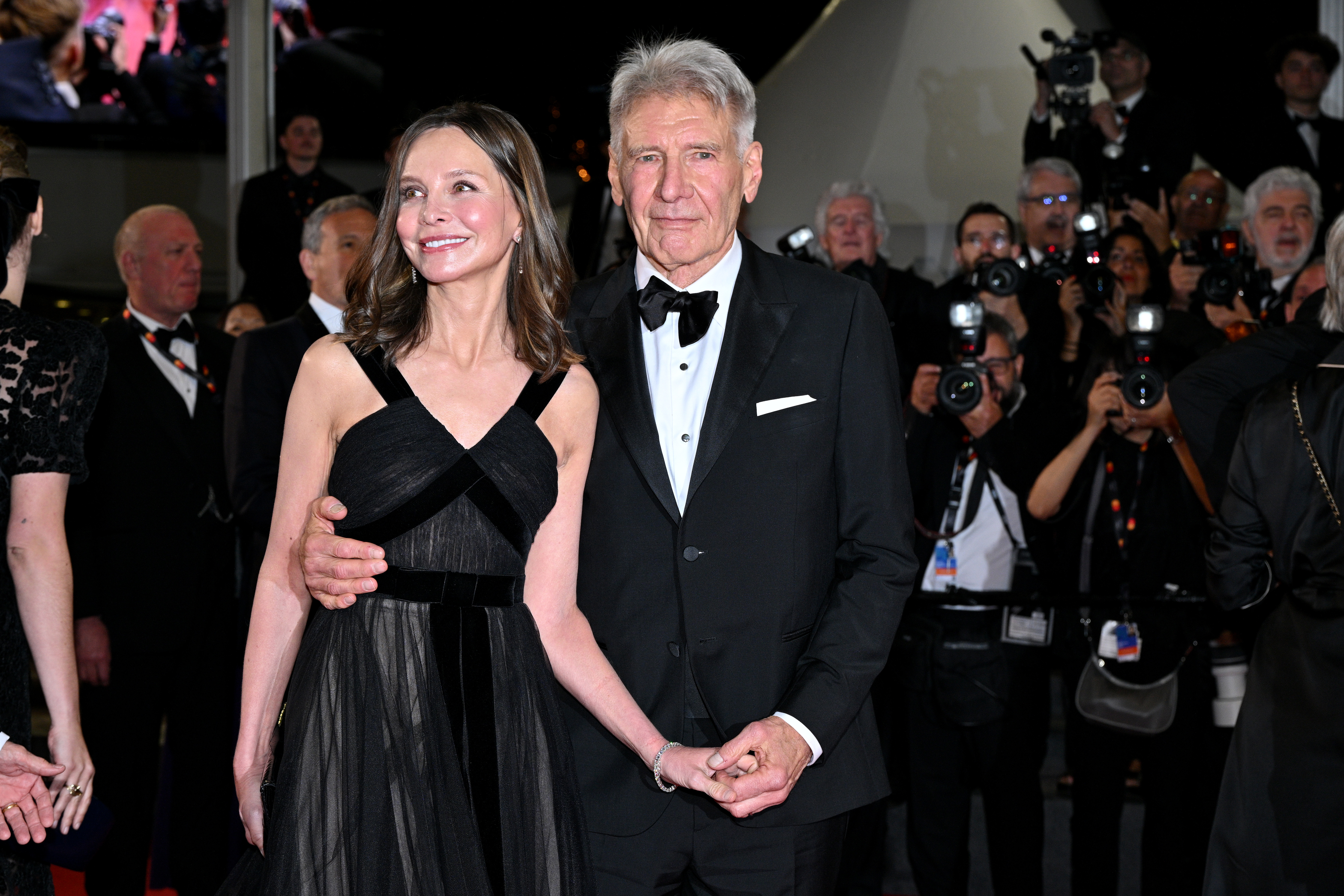 Calista Flockhart y Harrison Ford el 18 de mayo de 2023 en Cannes, Francia | Foto: Getty Images