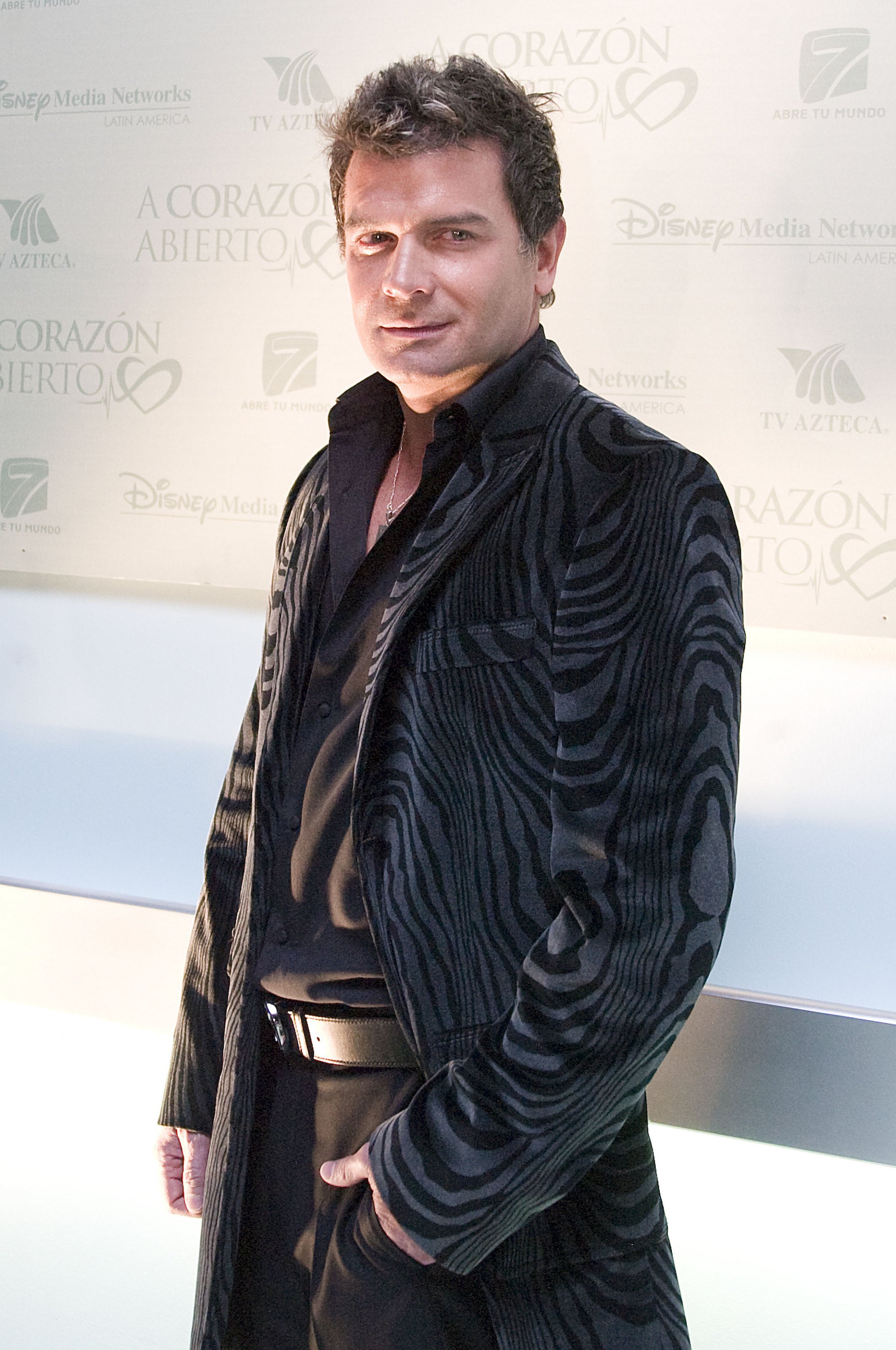 El actor Sergio Basáñez durante la presentación de la nueva telenovela A Corazón abierto el 17 de enero de 2011 en la Ciudad de México, México. | Fuente: Getty Images