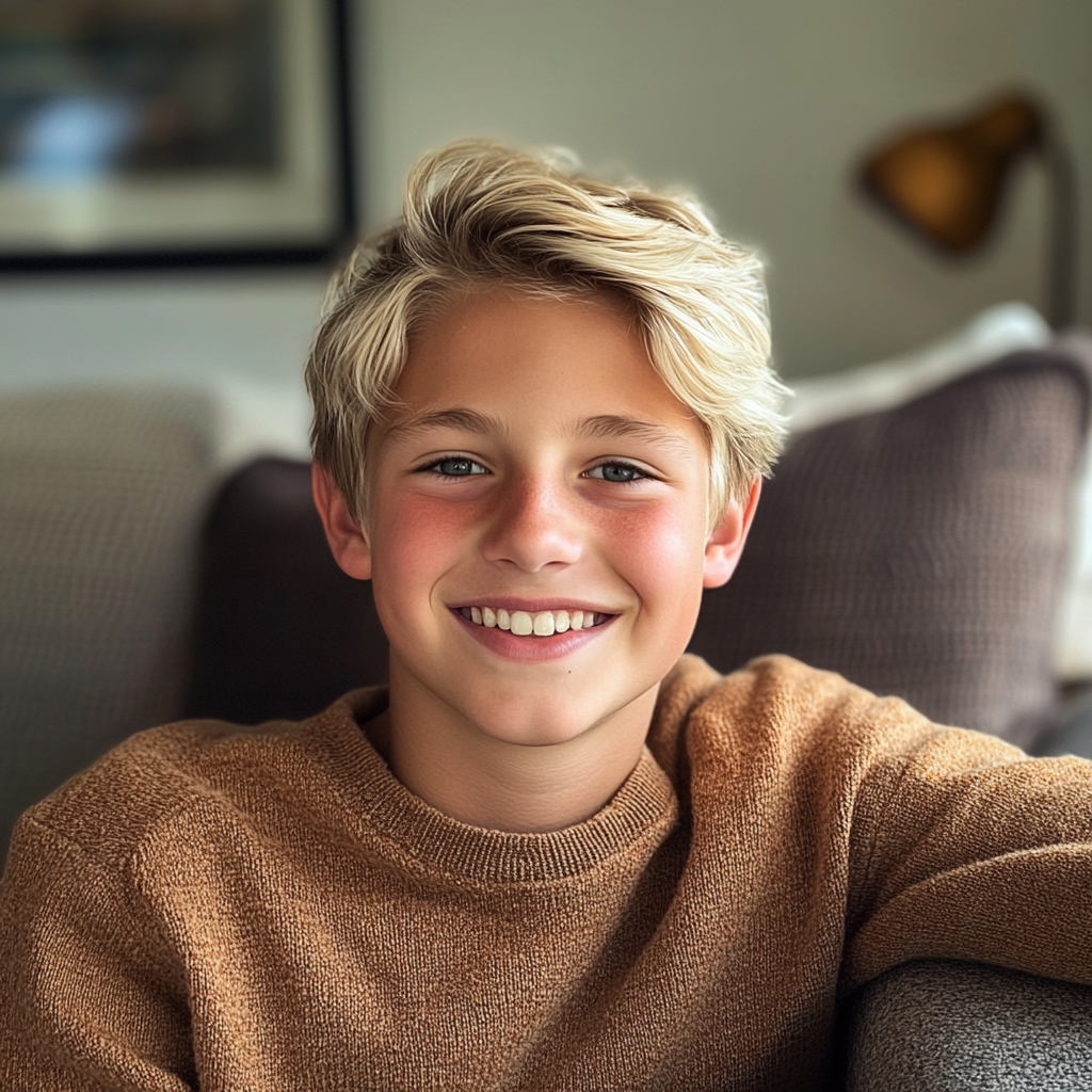 Un adolescente feliz | Fuente: Midjourney