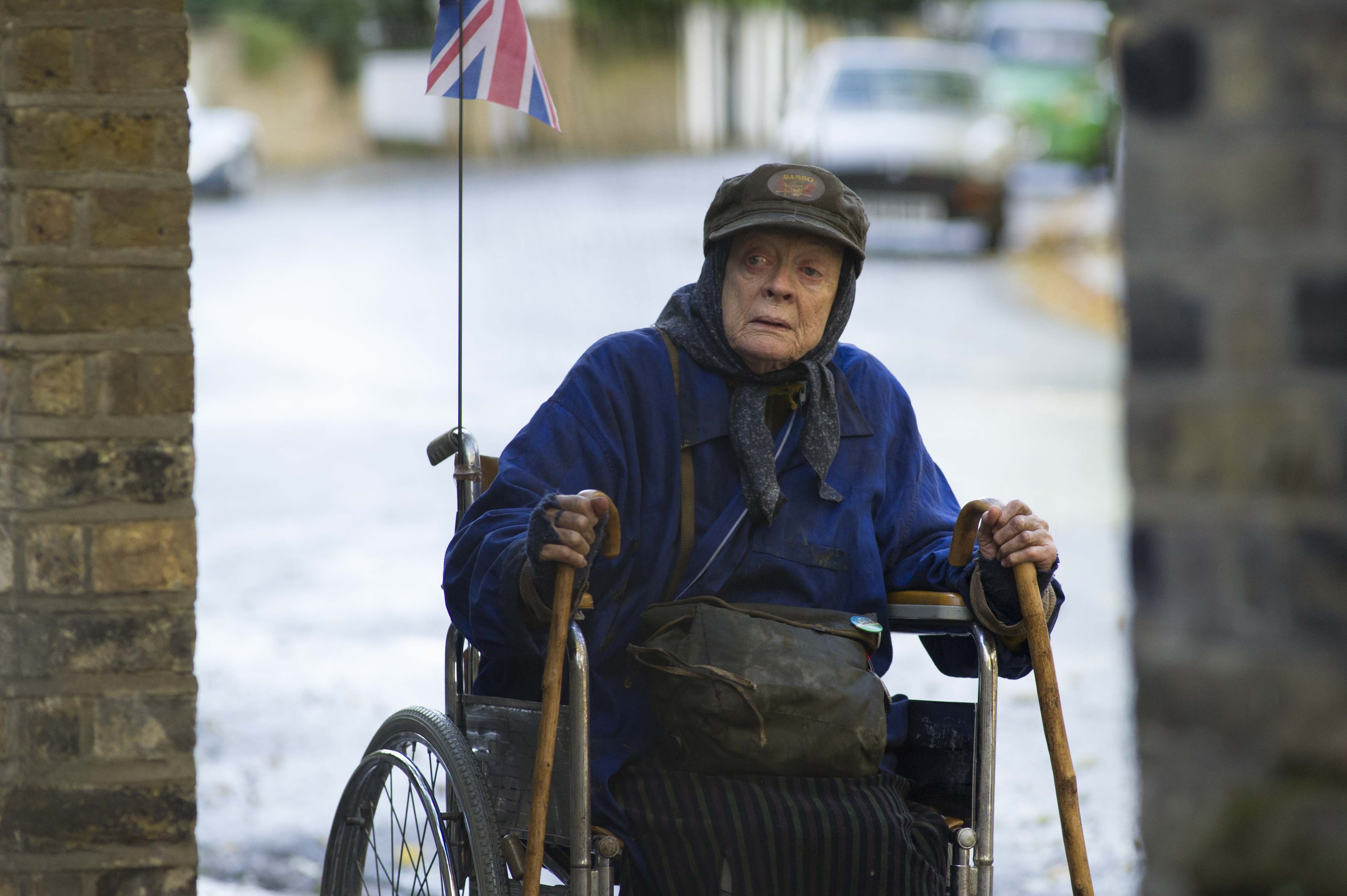 Maggie Smith en el plató de "The Lady In The Van" 2014 | Fuente: Getty Images