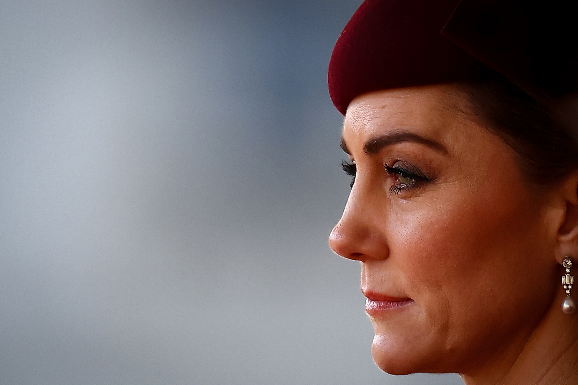 La princesa Catherine, durante el primer día de la visita del Emir del Estado de Qatar al Reino Unido, el 03 de diciembre de 2024, en Londres, Inglaterra. | Fuente: Getty Images