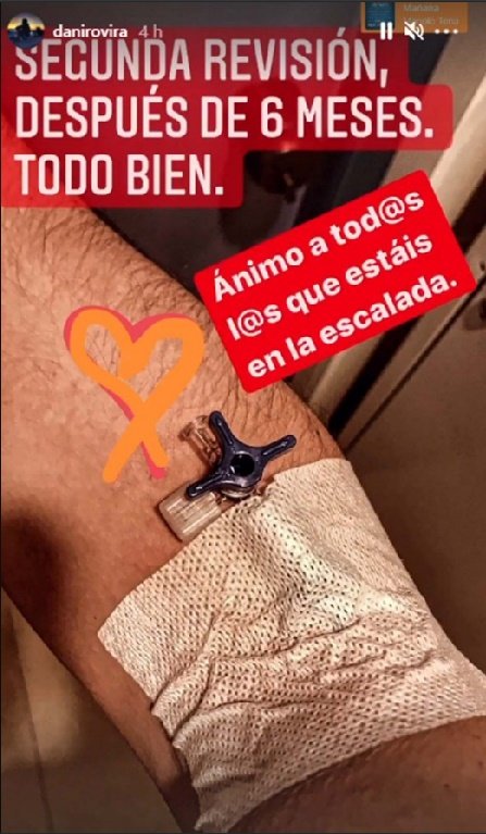 Dani Rovira compartió en Instagram Stories un mensaje sobre su salud. | Foto: Captura de Instagram.com/danirovira/
