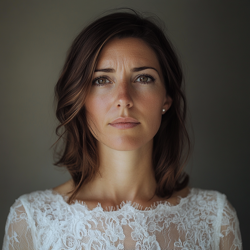 Una novia pensativa | Fuente: Midjourney