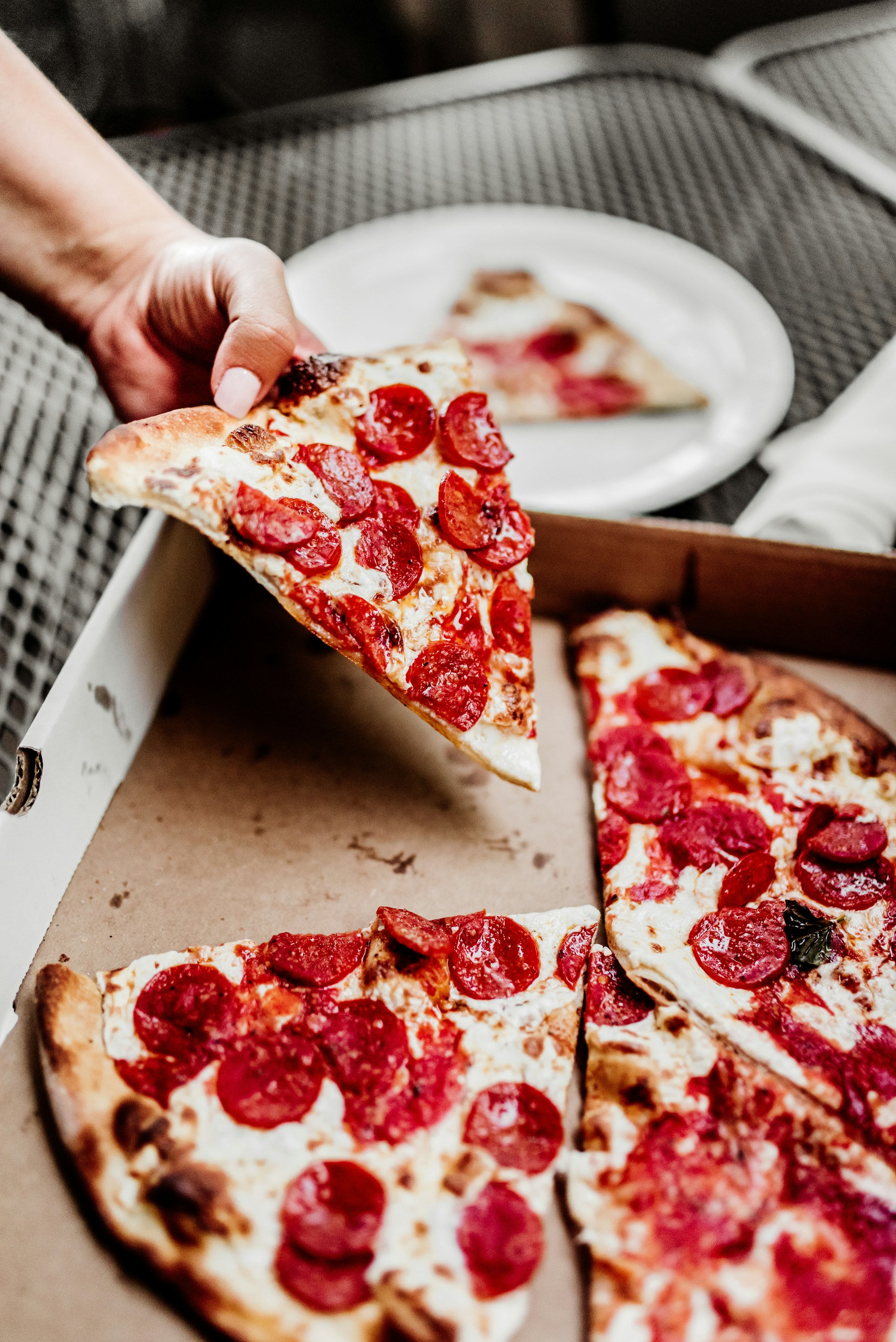 Una caja de pizza | Foto: Unsplash