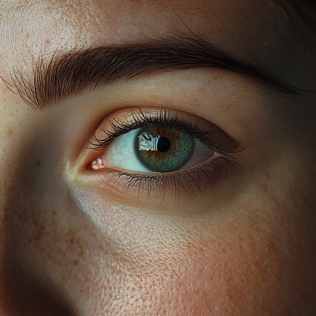 Un primer plano del ojo de una mujer | Fuente: Midjourney