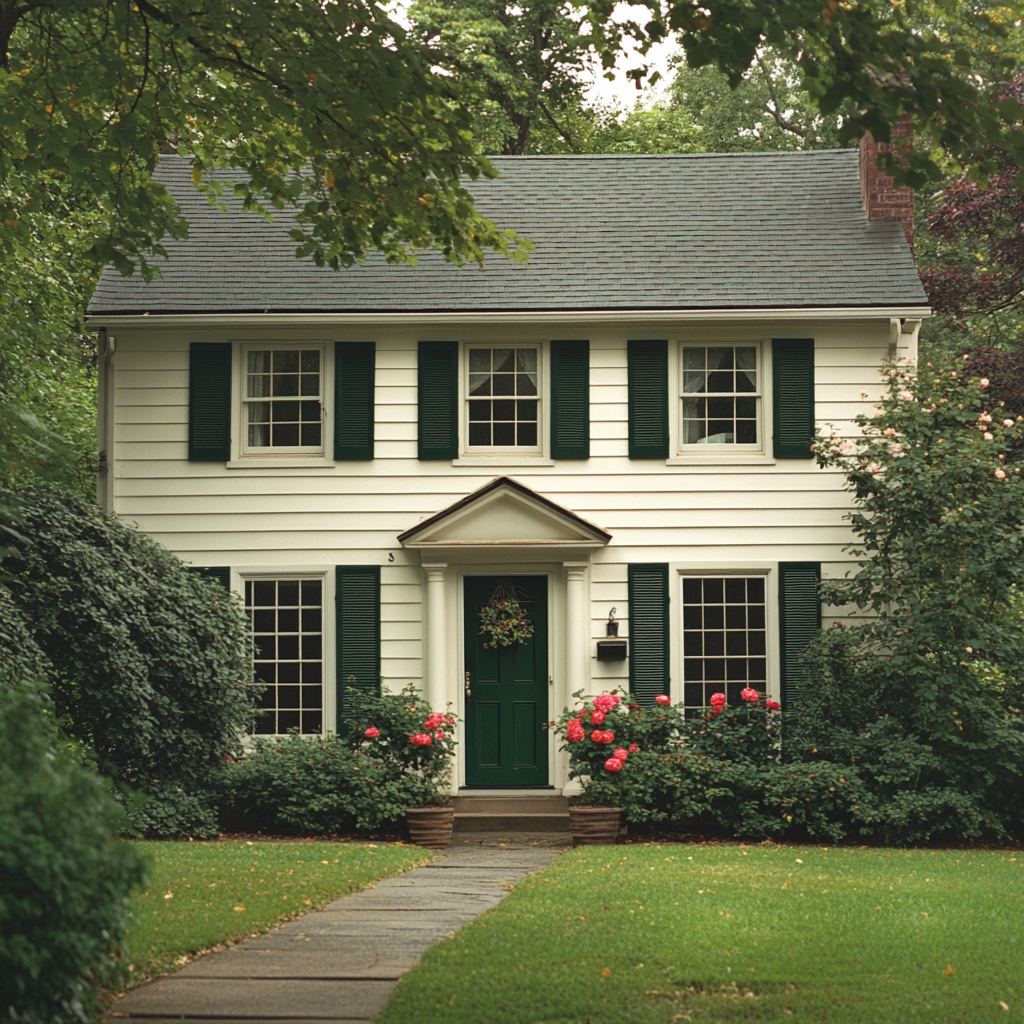 El exterior de una casa | Fuente: Midjourney