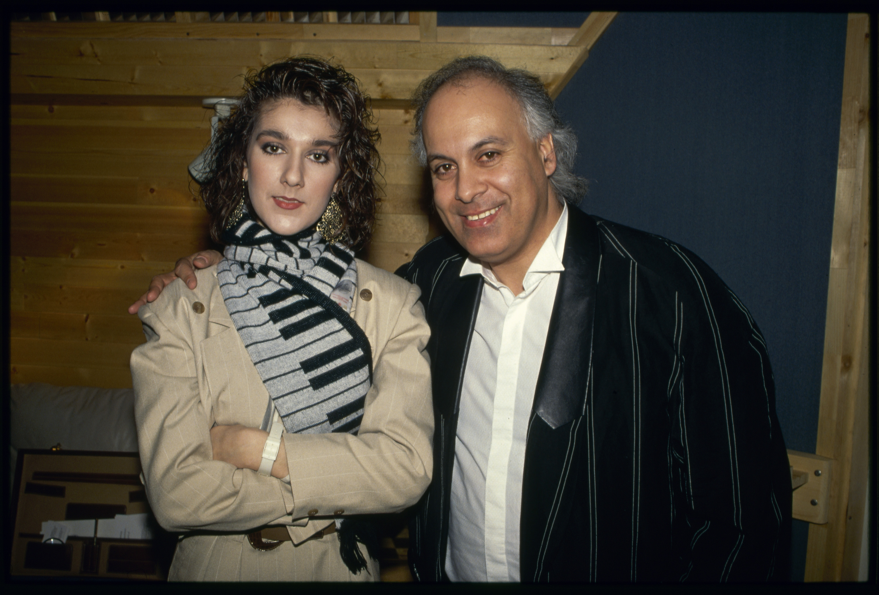 Céline Dion y René Angélil fotografiados el 1 de marzo de 1988 | Foto: Getty Images