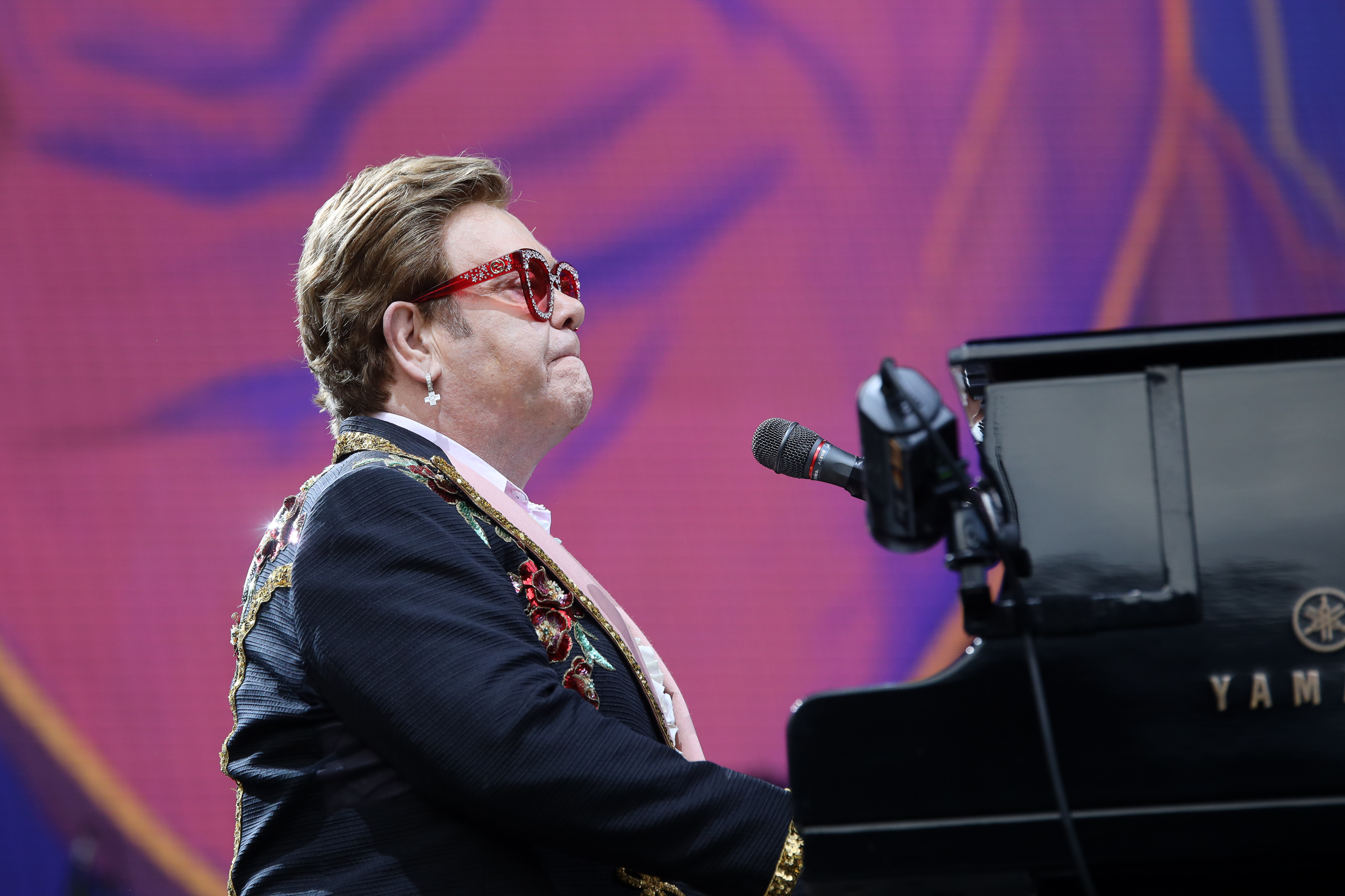 Elton John actúa el 16 de febrero de 2020 | Foto: Getty Images
