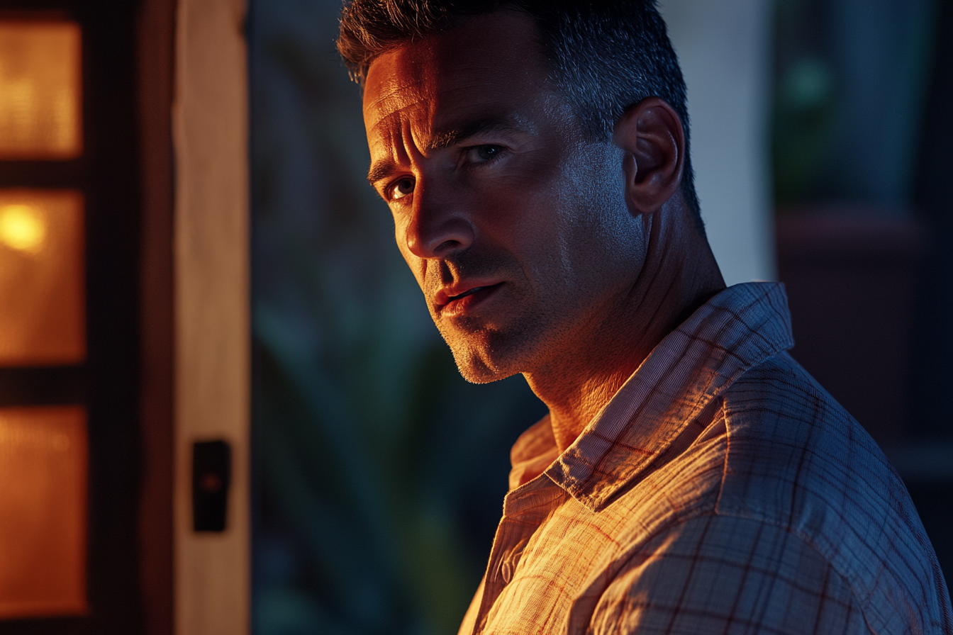 Un hombre de pie en su casa | Fuente: Midjourney