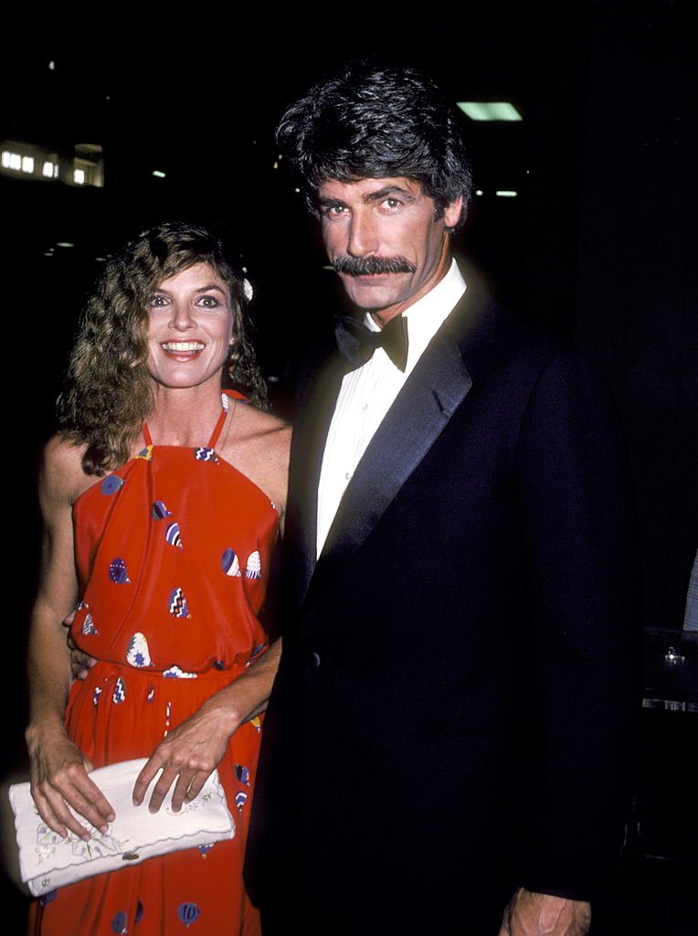 Katharine Ross y Sam Elliott en el Auditorio Shrine de Los Ángeles, el 30 de abril de 1981. | Foto: Getty Images