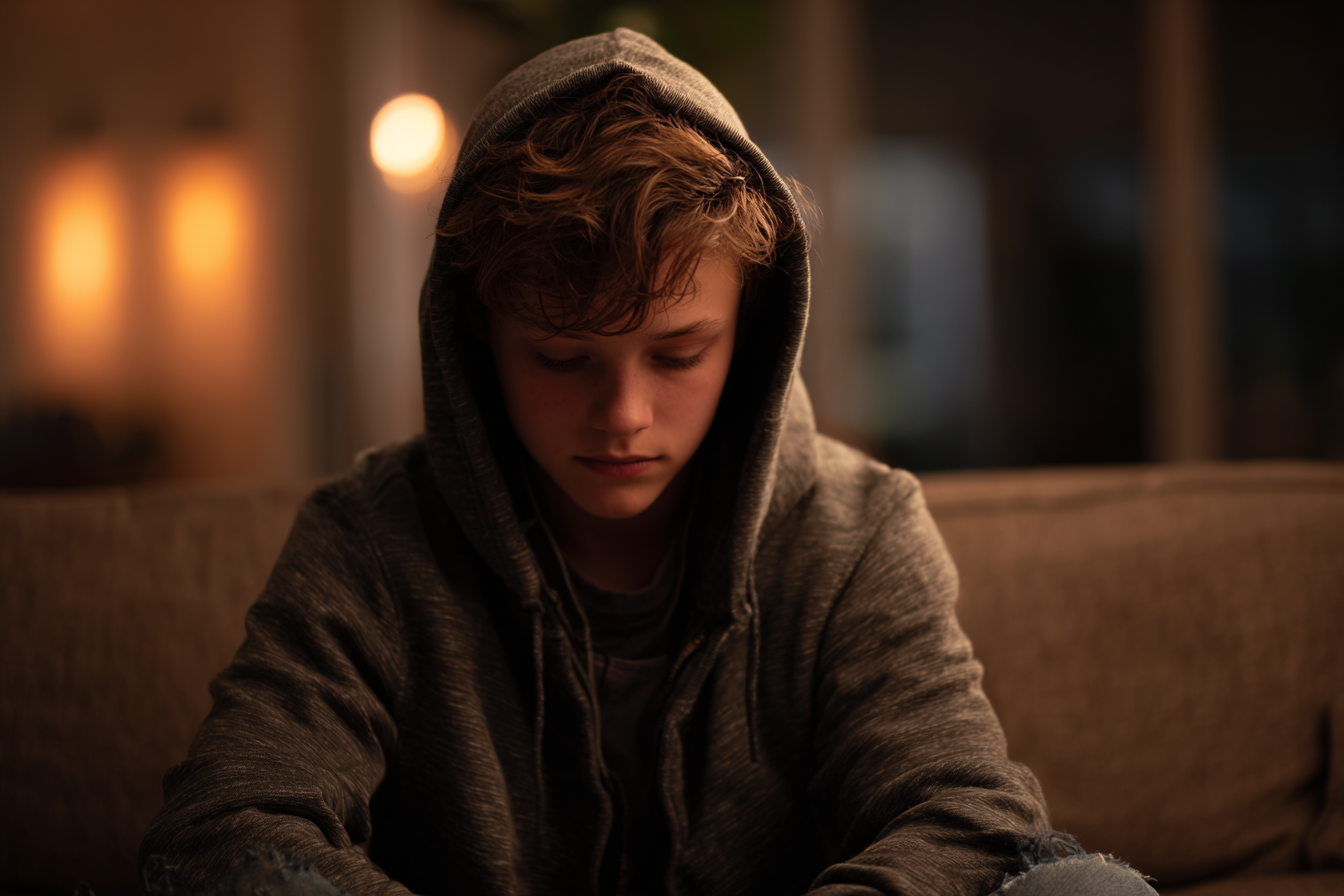 Un adolescente disgustado | Fuente: Midjourney