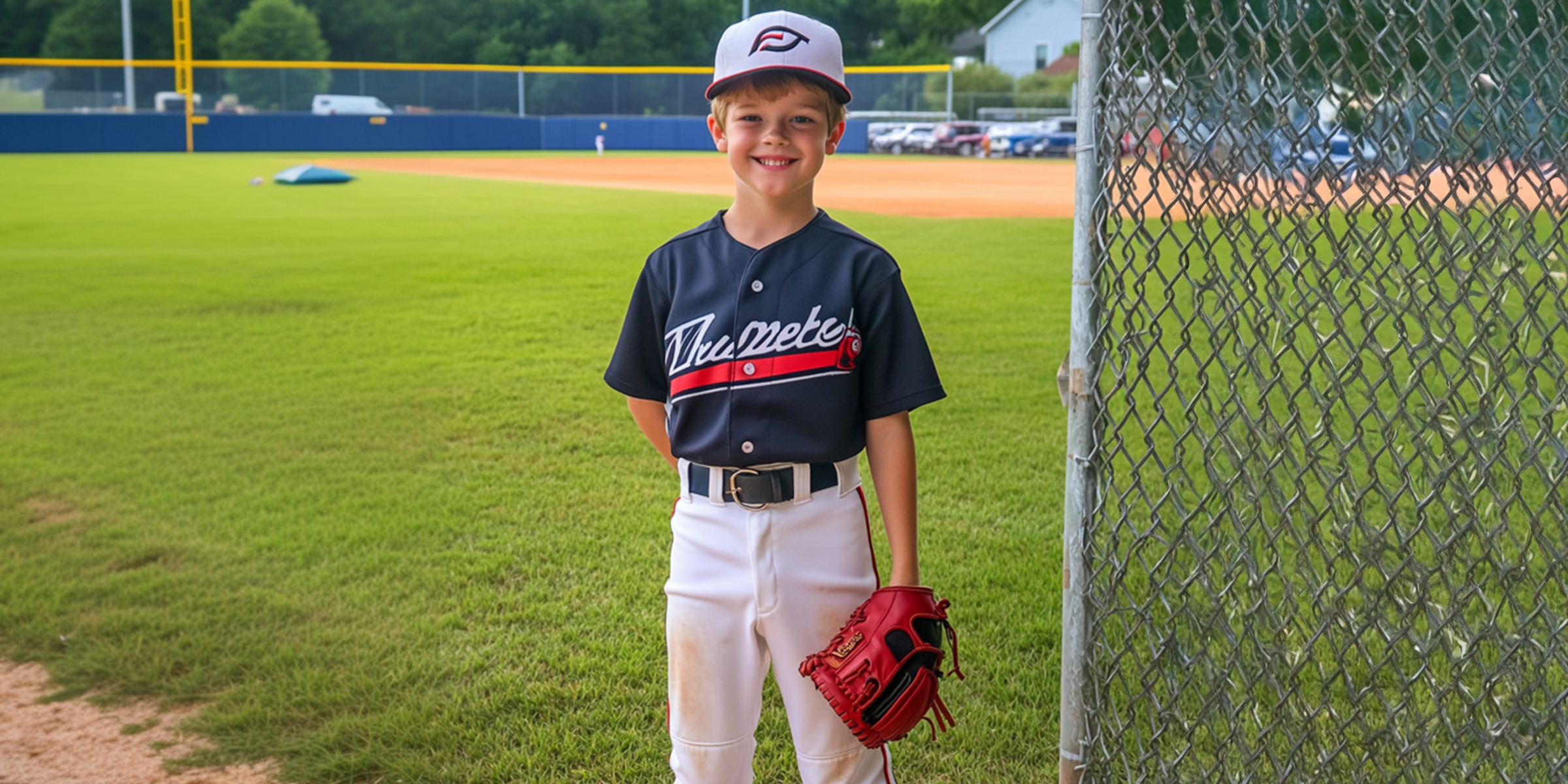 Un niño en un campo de béisbol | Fuente: The Celebritist