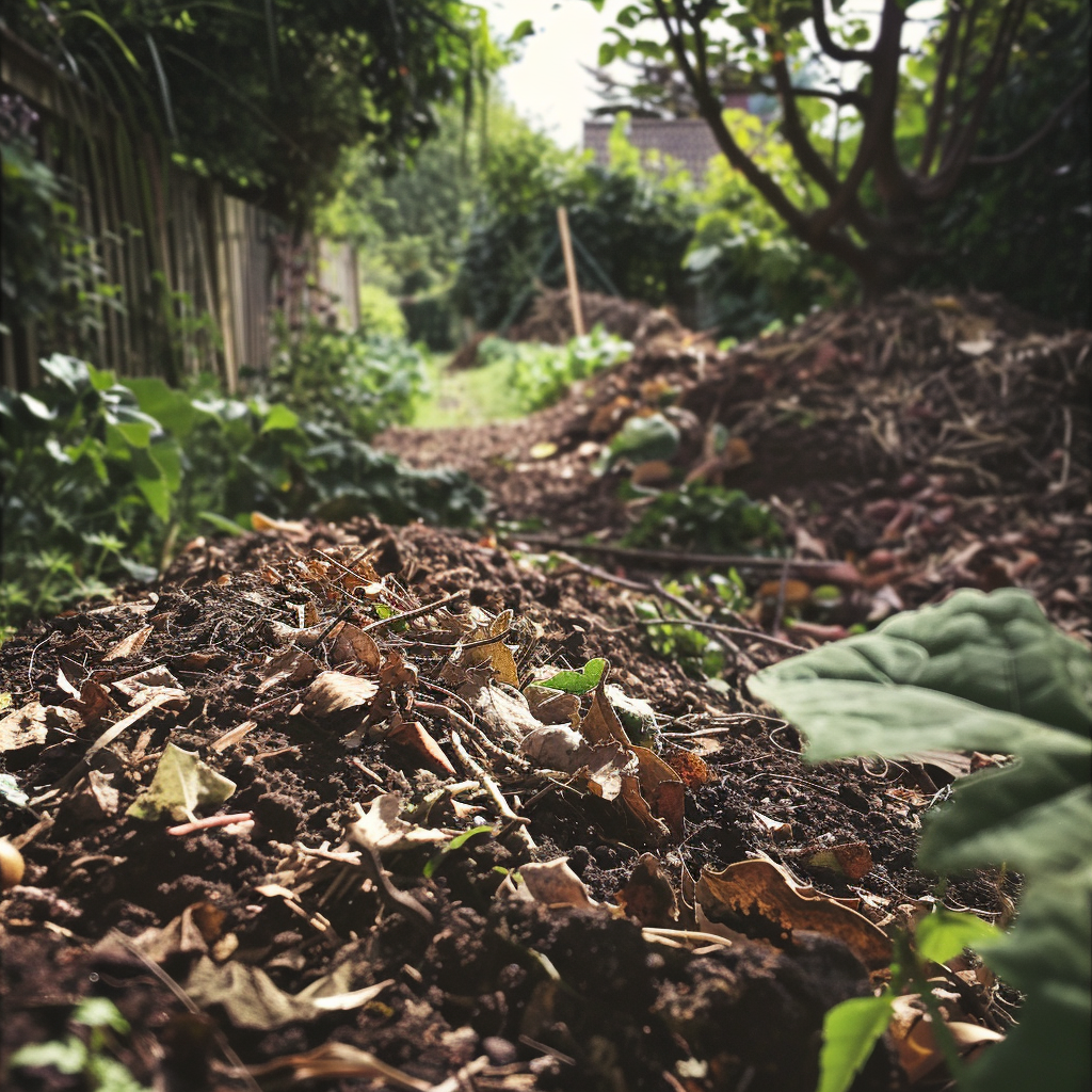 Una pila de compost | Fuente: Midjourney