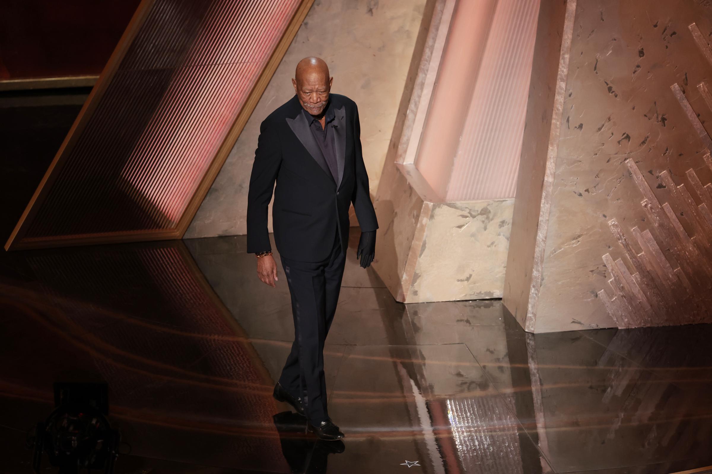 Morgan Freeman en la 97ª edición de los Oscar celebrada en el Dolby Theatre el 2 de marzo de 2025, en Hollywood, California. | Fuente: Getty Images