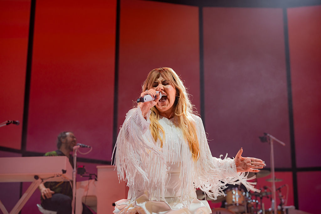 Amaia Montero de La Oreja de Van Gogh actúa en concierto en el Roig Arena el 4 de septiembre de 2026 en Valencia, España. | Fuente: Getty Images