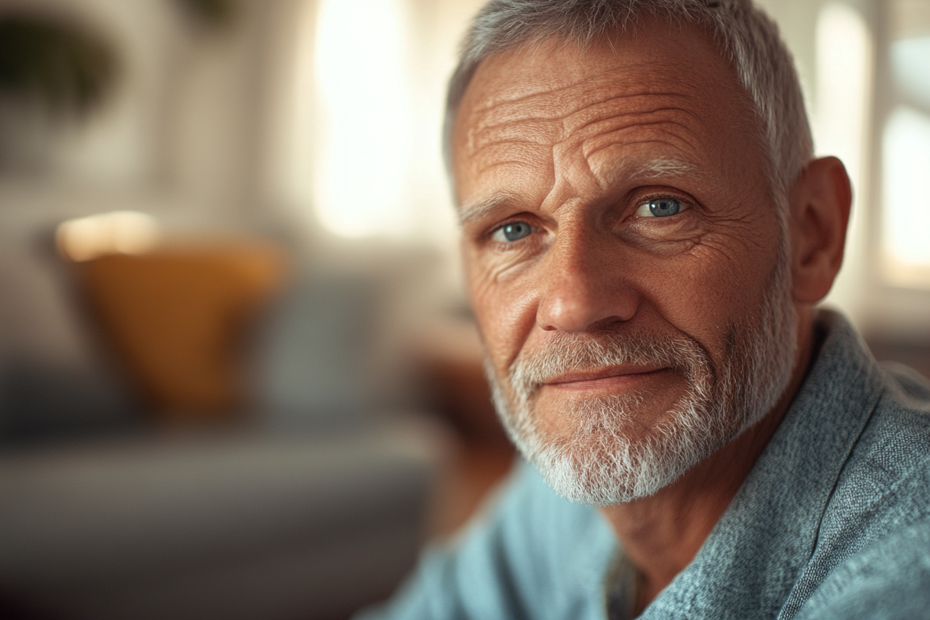 Un hombre mayor sonriendo | Fuente: Midjourney