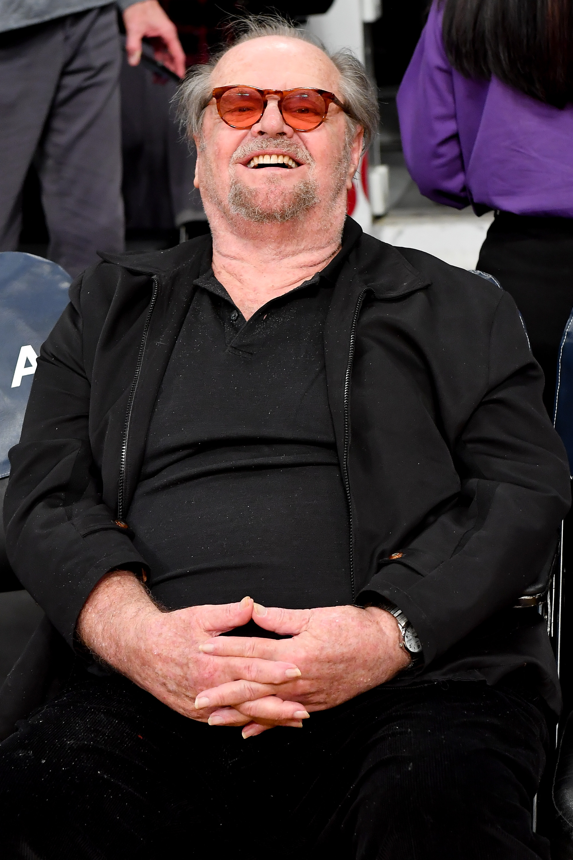 Jack Nicholson en un partido de baloncesto el 7 de enero de 2020 en Los Ángeles, California | Fuente: Getty Images