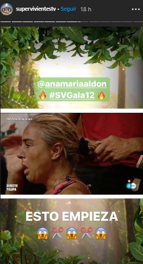 Ana María en sesión de corte de pelo. | Foto: Instagram/supervivientestv