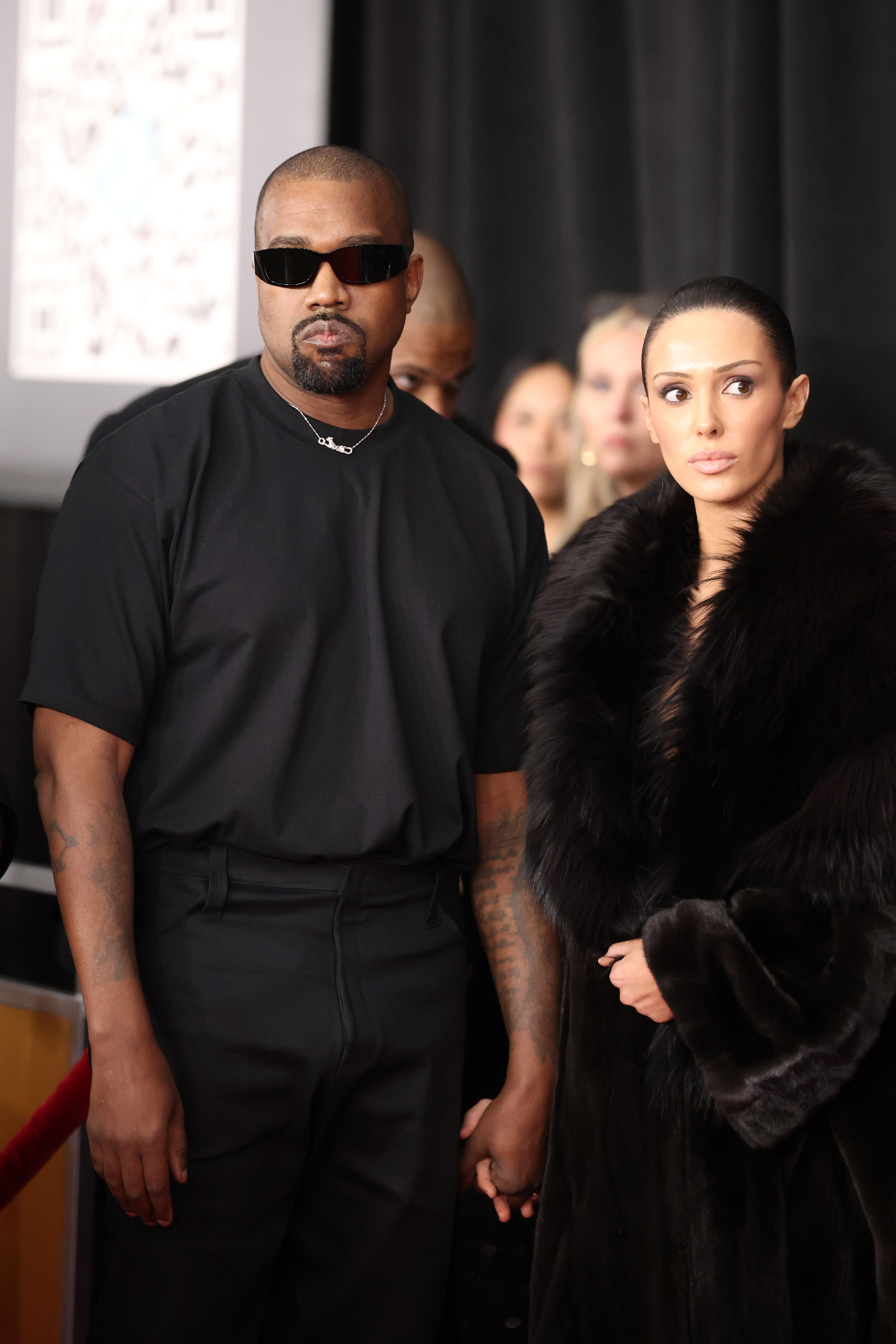 Kanye West y Bianca Censori en la 67ª edición de los Premios Grammy el 2 de febrero de 2025, en Los Ángeles, California. | Fuente: Getty Images