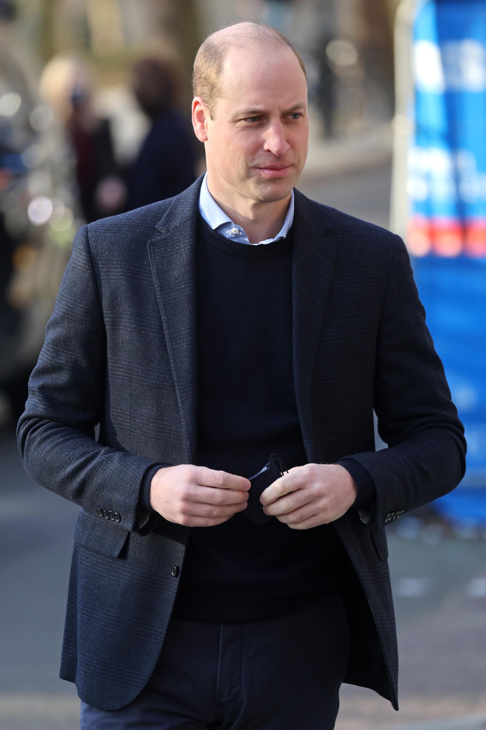 El príncipe William, duque de Cambridge, llega al Museo Foundling de Londres, Inglaterra, el 19 de enero de 2022 | Fuente: Getty Images