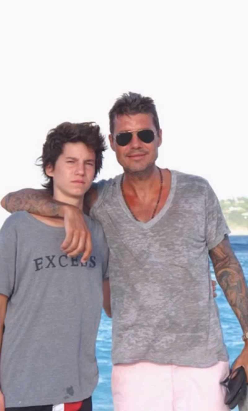 Marcelo Tinelli compartiendo junto a su hijo, Francisco Tinelli, durante su adolescencia | Fuente: Instagram/marcelotinelli