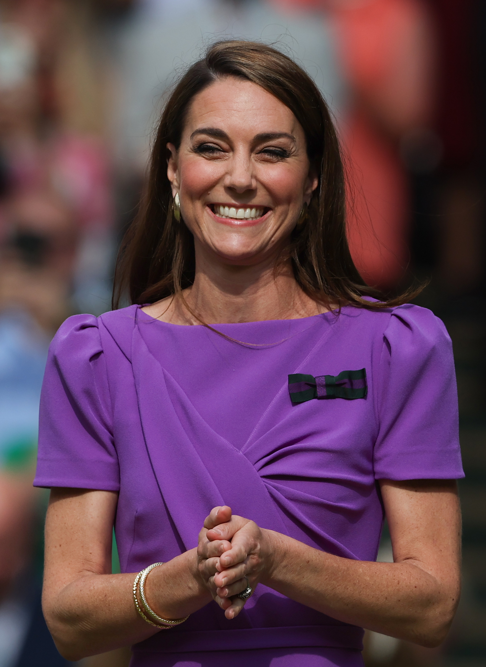 Kate Middleton durante el Campeonato de Tenis de Wimbledon el 14 de julio de 2024, en Londres, Inglaterra | Fuente: Getty Images