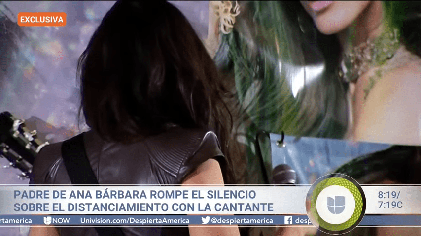 Ana Bárbara rompe en llanto en el escenario │Imagen tomada de: YouTube/ Despierta América