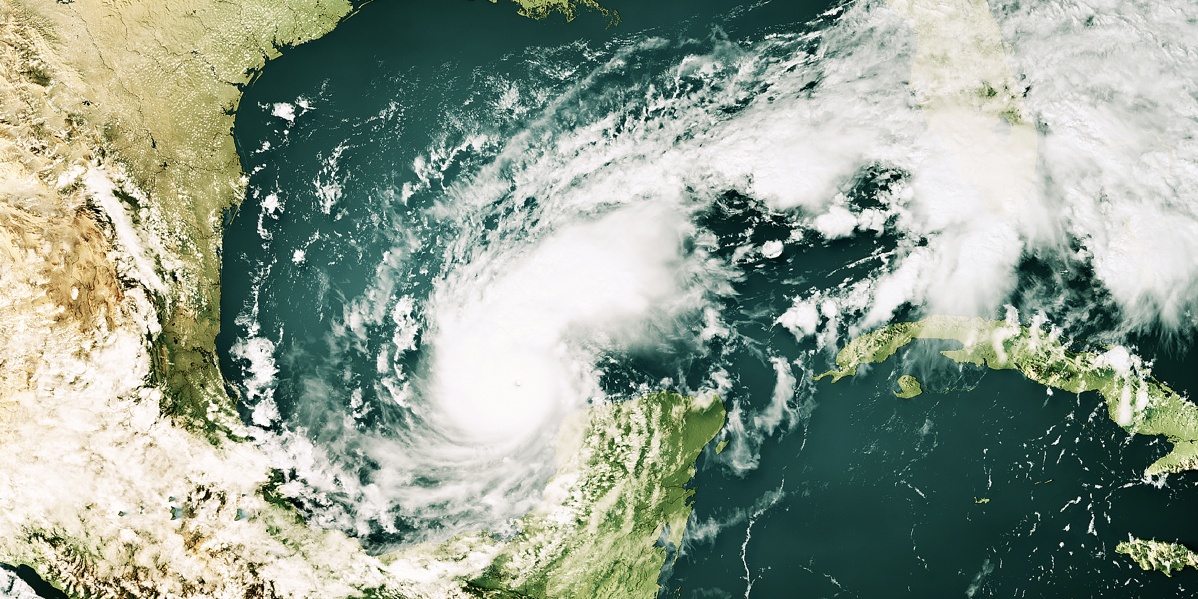 Imagen satelital de un huracán | Fuente: Getty Images