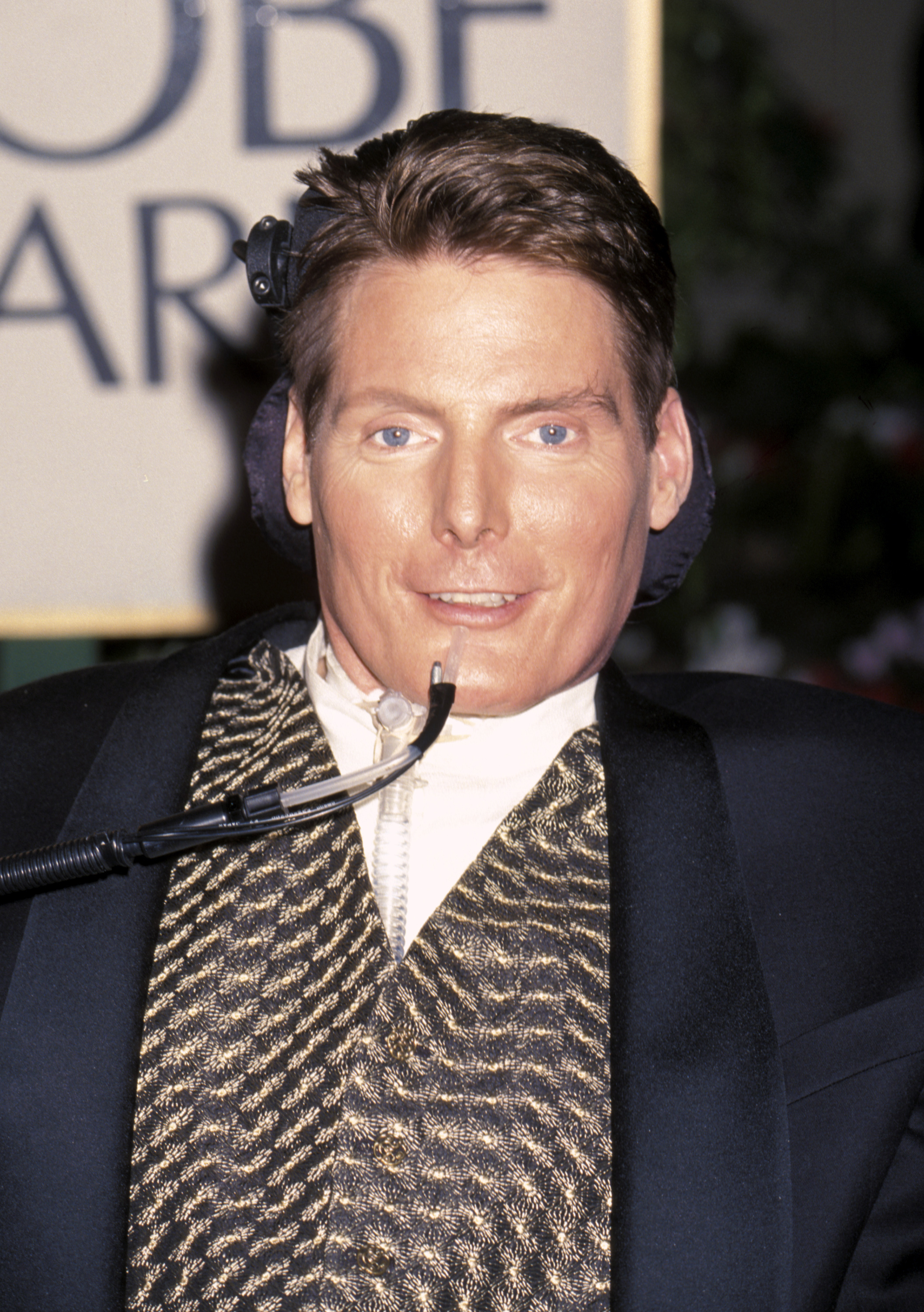 Christopher Reeve durante la 56ª edición de los Premios Globo de Oro el 24 de enero de 1999, en Beverly Hills, California. | Fuente: Getty Images