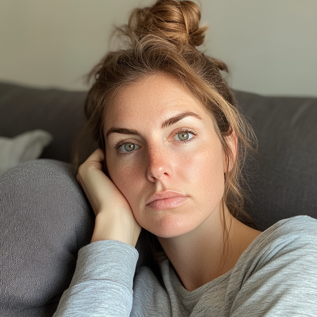 Una mujer cansada | Fuente: Midjourney