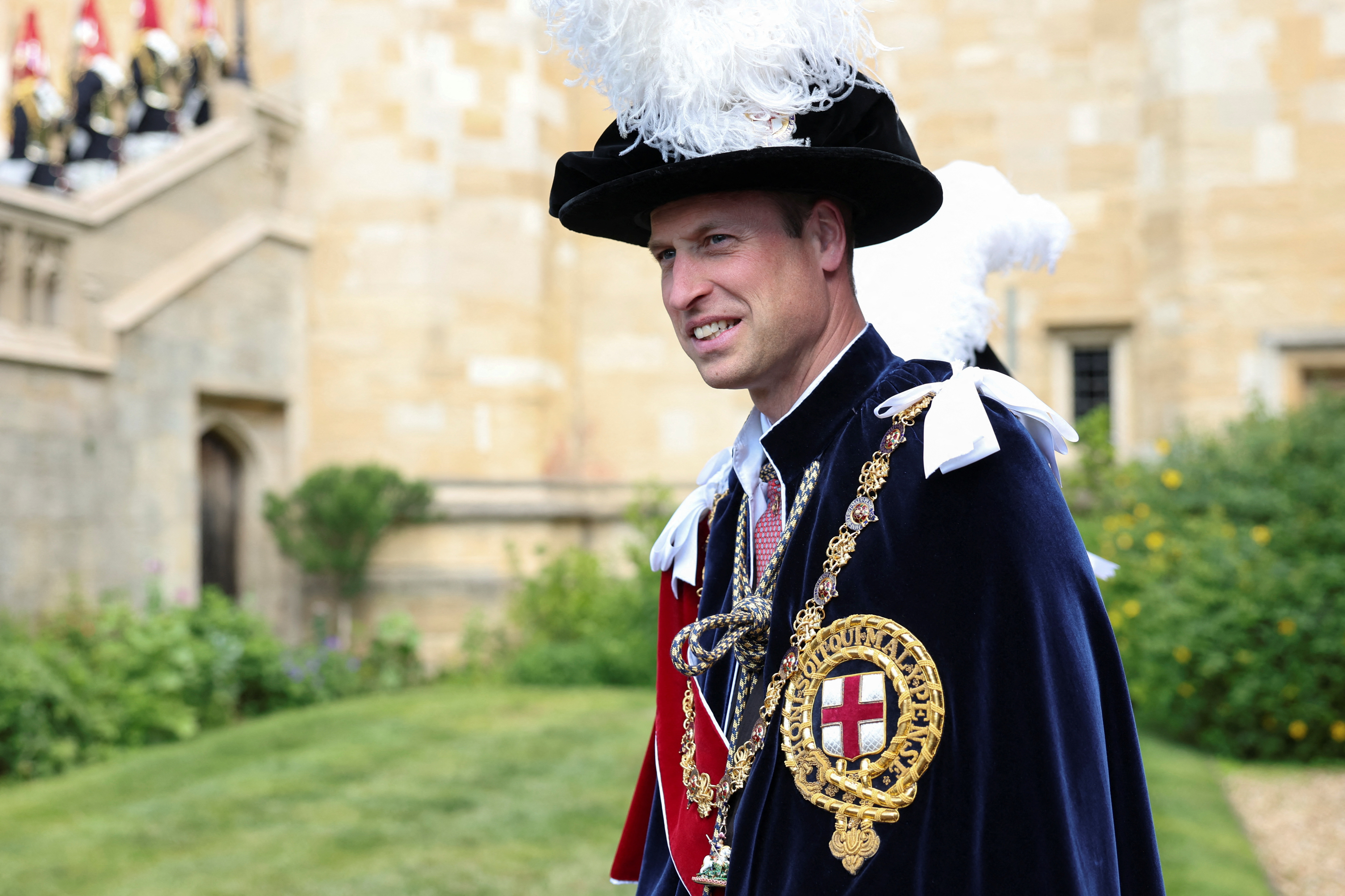 William, príncipe de Gales, llega al Servicio de la Orden de la Jarretera en Windsor, Inglaterra, el 17 de junio de 2024 | Fuente: Getty Images