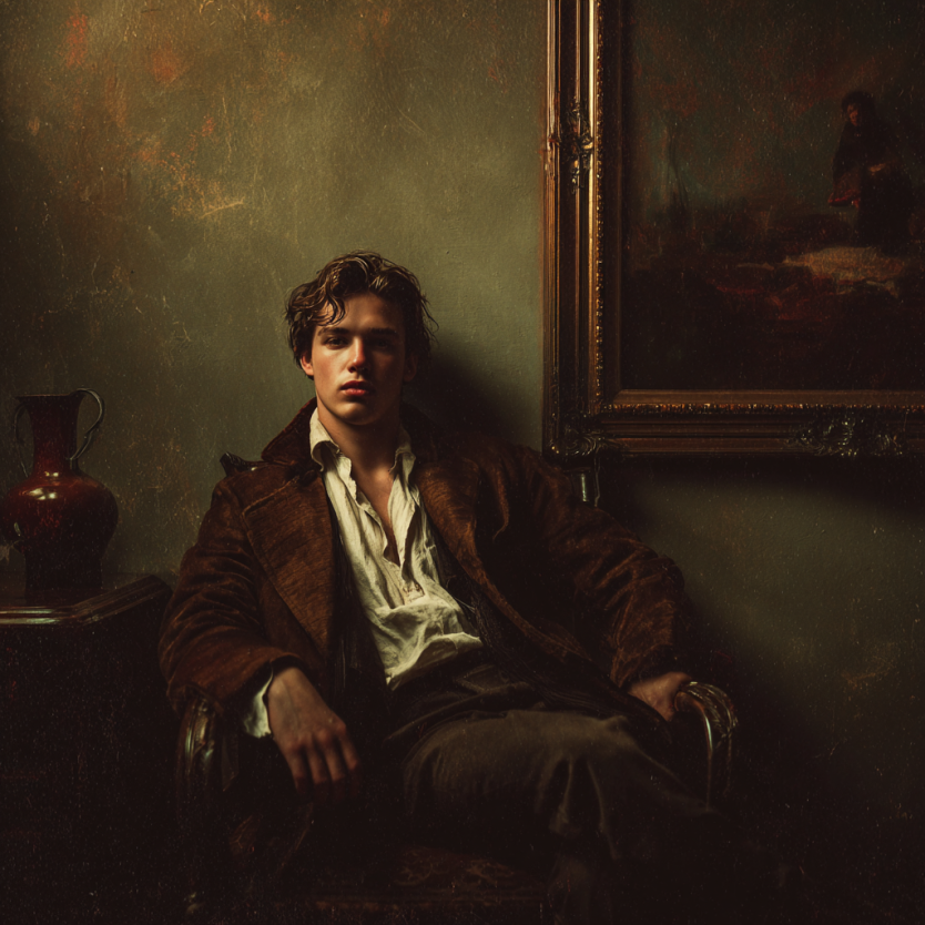 Un joven con una chaqueta cara | Fuente: Midjourney