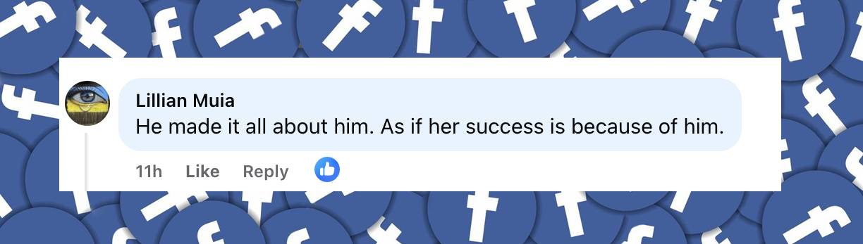 Un comentario de un fan fechado el 10 de mayo de 2025: "Lo convirtió todo en algo sobre él. Como si el éxito de ella se debiera a él". | Fuente: Facebook/peoplemag
