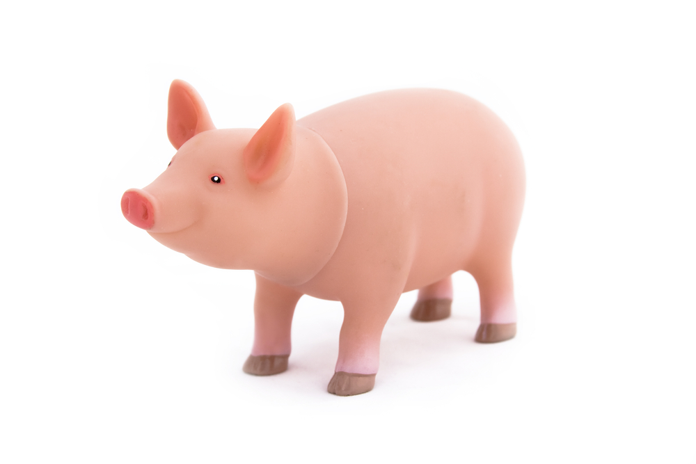 Un cerdo de plástico | Shutterstock