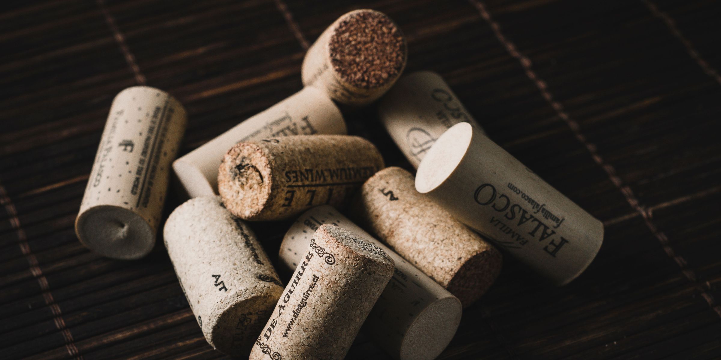 Un primer plano de varios corchos de botellas de vino | Fuente: Pexels