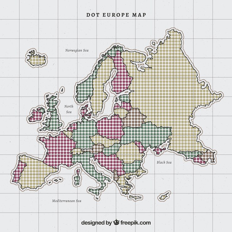 Un mapa de Europa | Fuente: Freepik