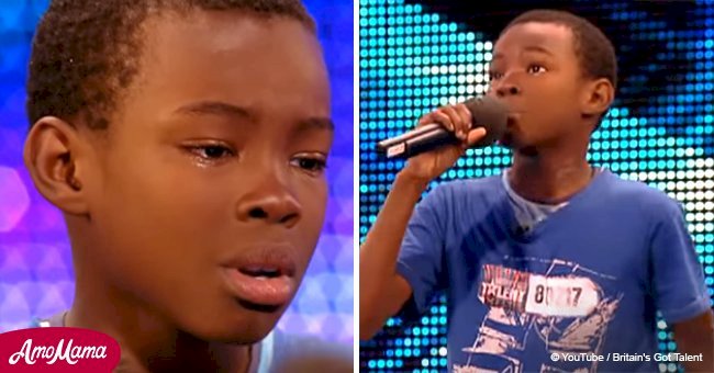 Chico de 9 años colapsa en llanto en el escenario, tras lo cual impacta a jueces con su voz